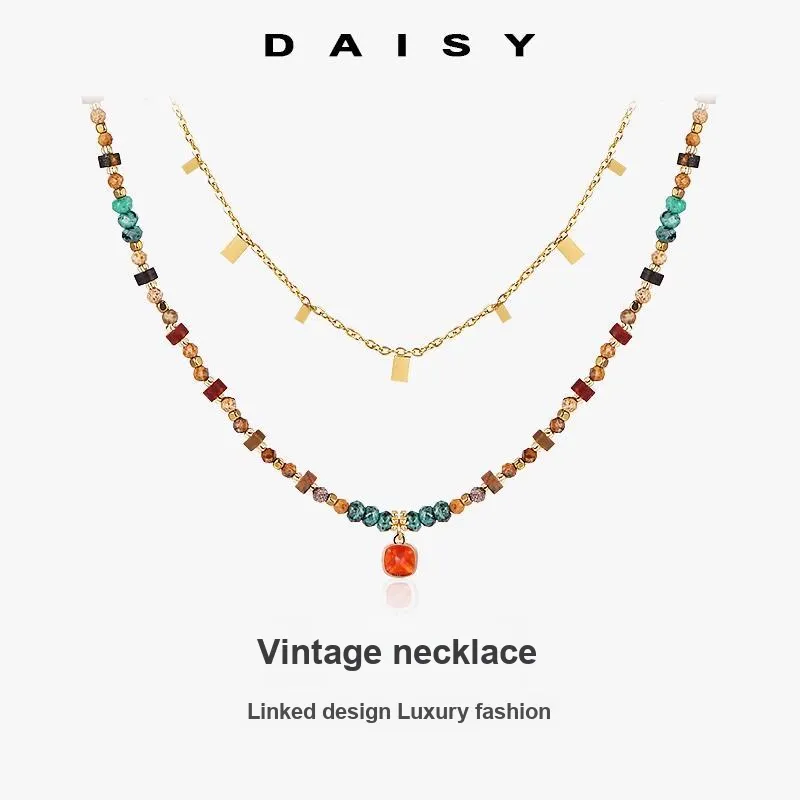 Daisy Dream Zircon Necklaces Women's-2
