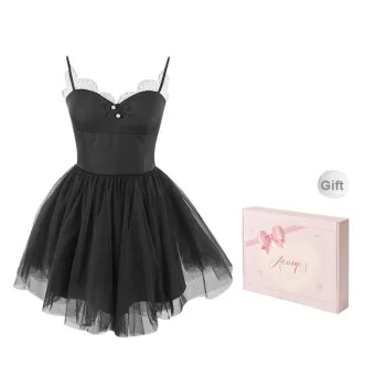 ACAINES Slip Dress Women's Black