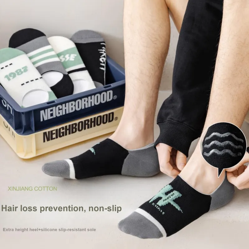 XXLLG No-Show Socks Men's 3 Pack-5