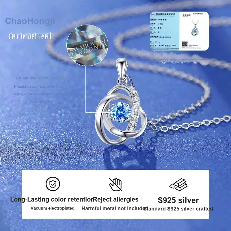 CHAOHONGJI 925 Sterling Silver Necklaces Women's-2