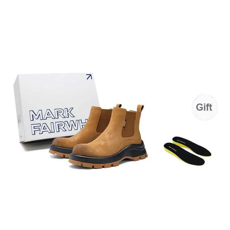 FAIRWHALE Chelsea Boots 6cm Men's Yellow