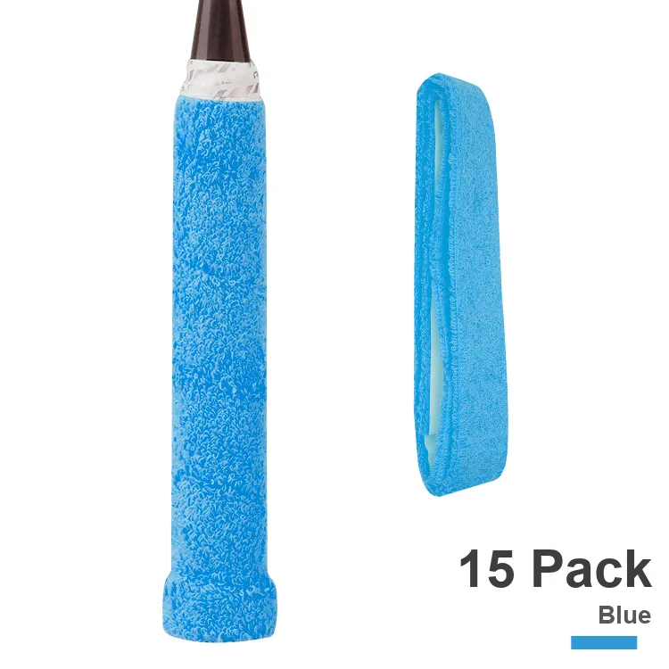 P.R IND Badminton Grip Tape Blue Cotton Thickened-5