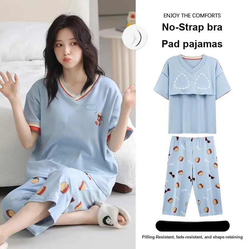 MADALLO Pajama Set Women's Sky Blue-1