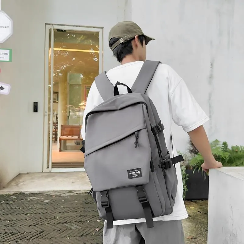 GOBLIN SHARKS 1759 Nylon Backpack Unisex White/Black/Gray/Light Green/Army Green/Red-16