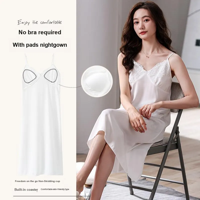 MIIOW Cool One Summer Series Nightgown Women's White-4