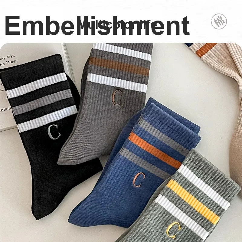 LUOLIAN Knee High Socks Men's 5 Pack-2