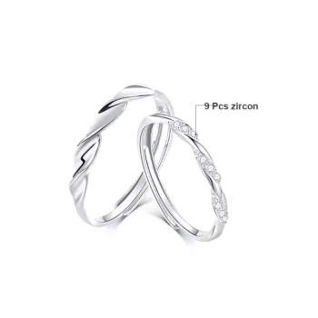 KING TAI SANG 999 Fine Silver Rings Unisex