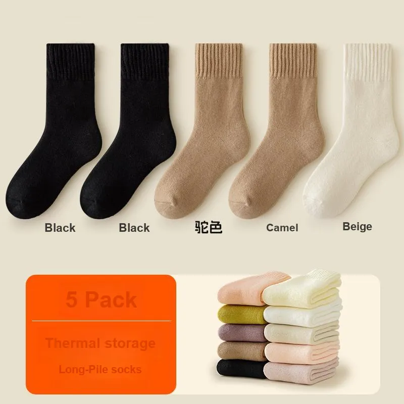 H YXIANG Mid Calf Socks Women's Combo Set-29