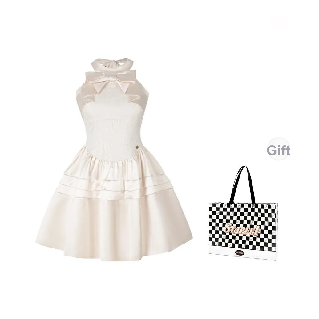 STARFEI Без рукавов Платье Женское Розовое шампанское