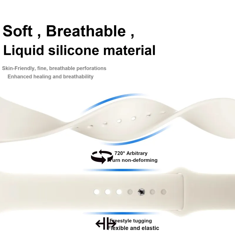 MUZHITIANKONG Apple Compatibility Watch Band Silicone Material-6