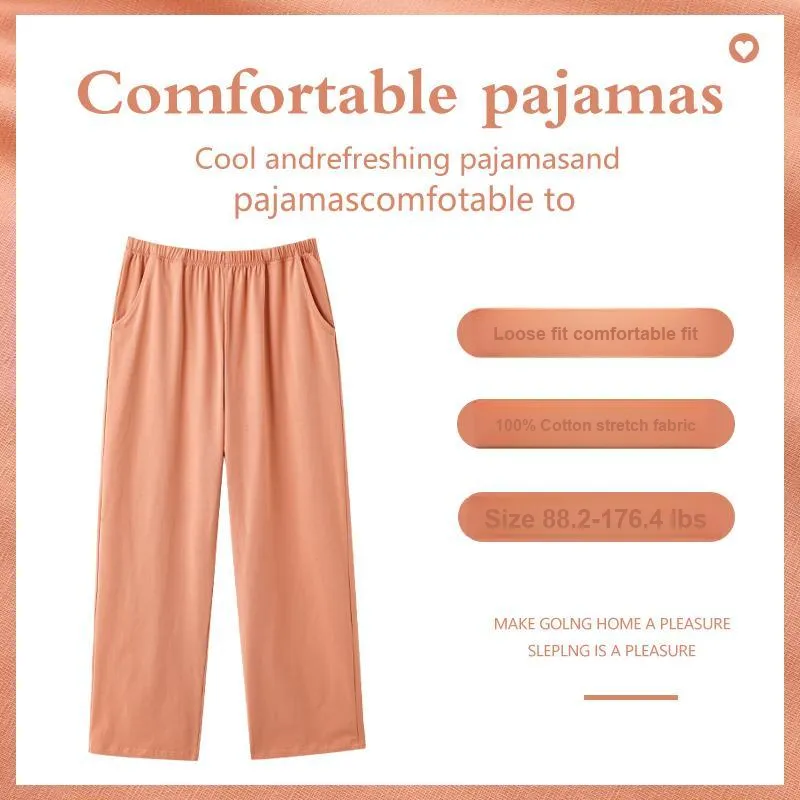 GOSO Pajama Pants Women's Orange Red-1