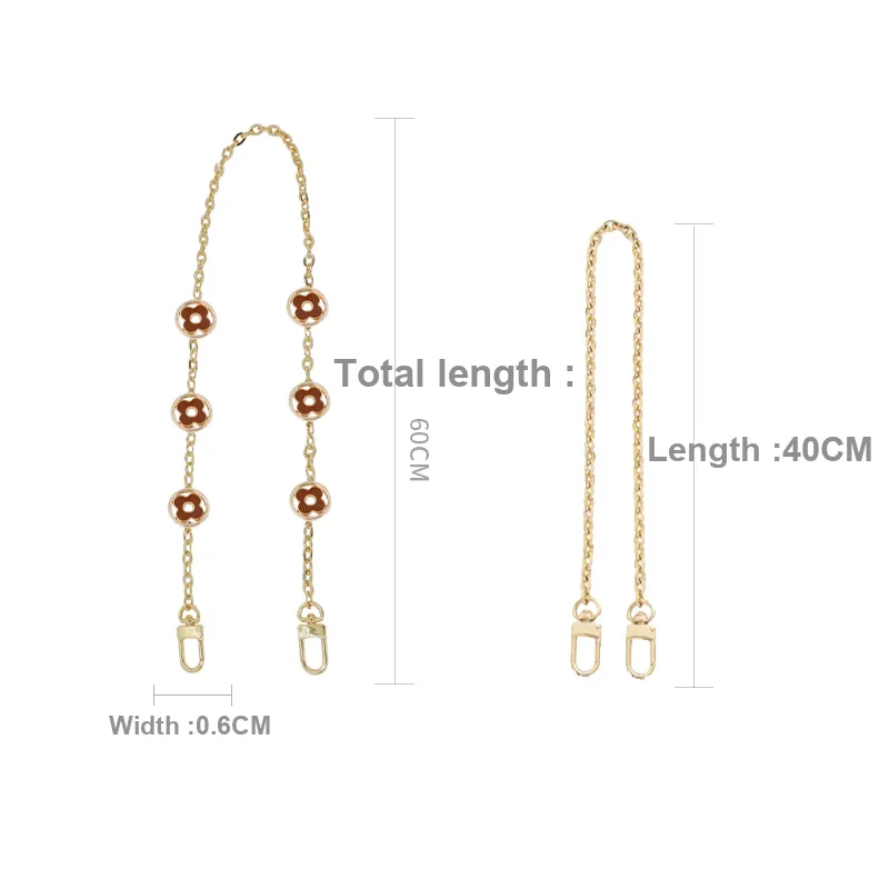 Metal Bag Shoulder Strap Women's Gold-23