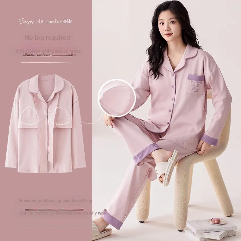 Pretty Lady Pajama Set Women's Taro Purple-3