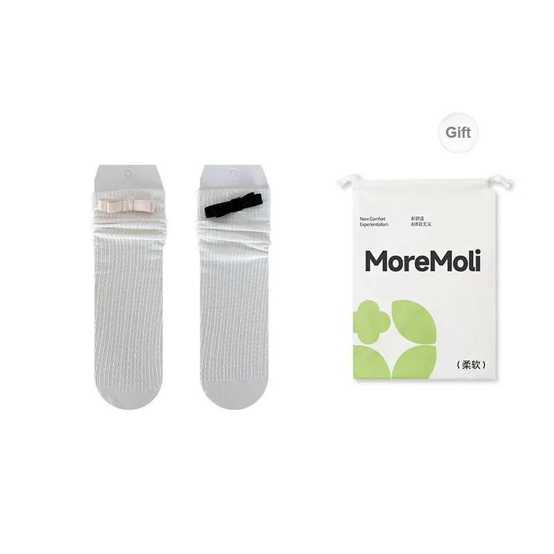 Moremoli Mid Calf Socks Women's Shopping Bag 2 Pack-5