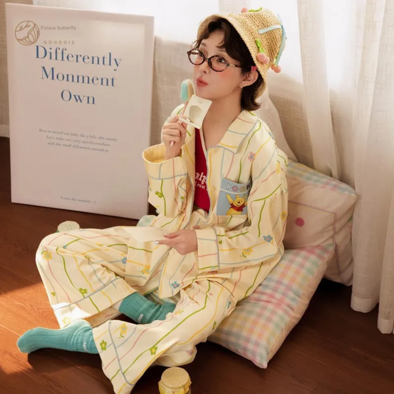 Gongdie x Disney Pajama Set Women's Gift Box Set Apricot-2