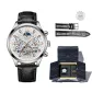 RG6027 Poseidon Black Leather White Dial Trendy Toy Box[Includes Belt]