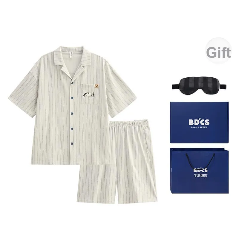 Peninsula City Pajama Set Men's Gift Box Set-11