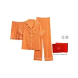 Orange Three-Piece Set (Short-Sleeved Shirt+Shorts+Pants)