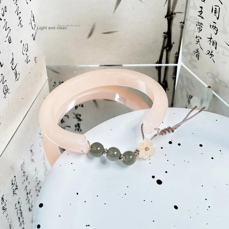 CLARKIA FLOWER Resin Bangles Women's-1