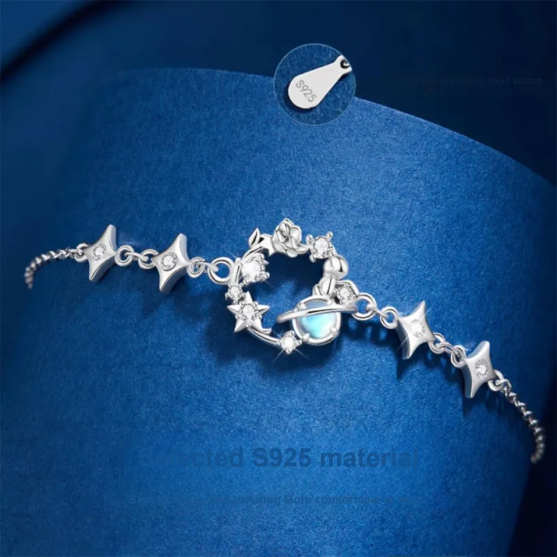 CHUVORA Wedding 925 Sterling Silver Anniversary Bracelet Women's-3