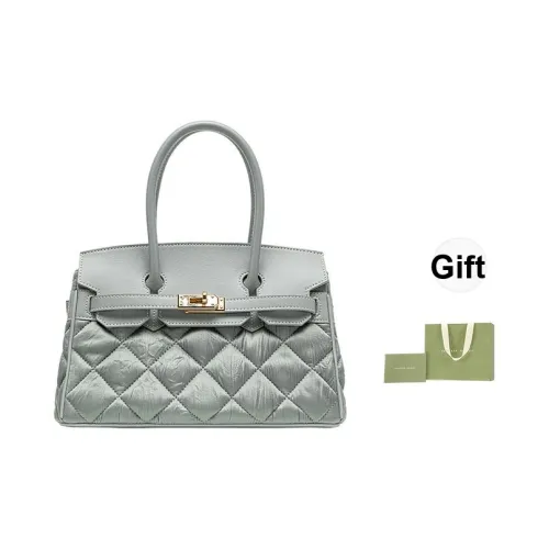 VANESSA HOGAN Корова Кожа Сумка Женская Серый