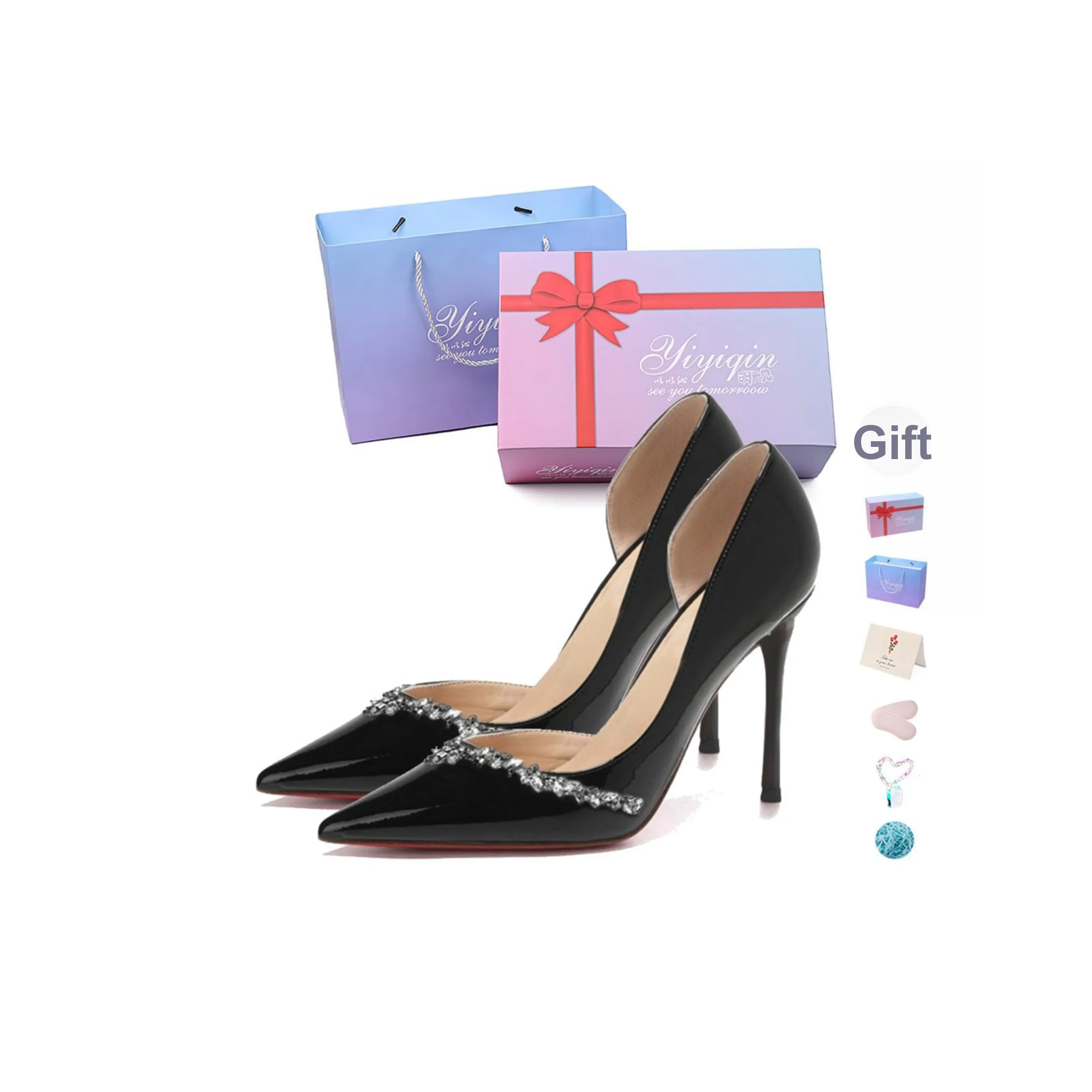 Take the Qin Низкий каблук Высокий каблук Женские Подарочный набор в коробке