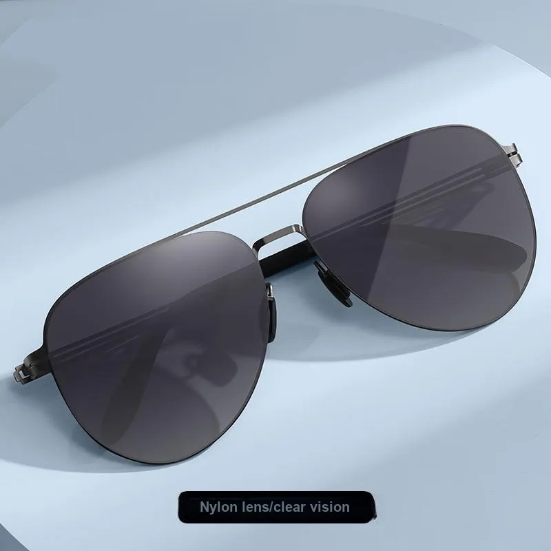 Yamaichi Maru Stainless Steel Aviator Sunglasses Unisex-5