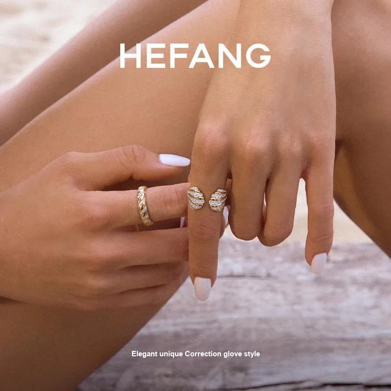 HEFANG Vocation 925 Sterling Silver Rings Women's-1