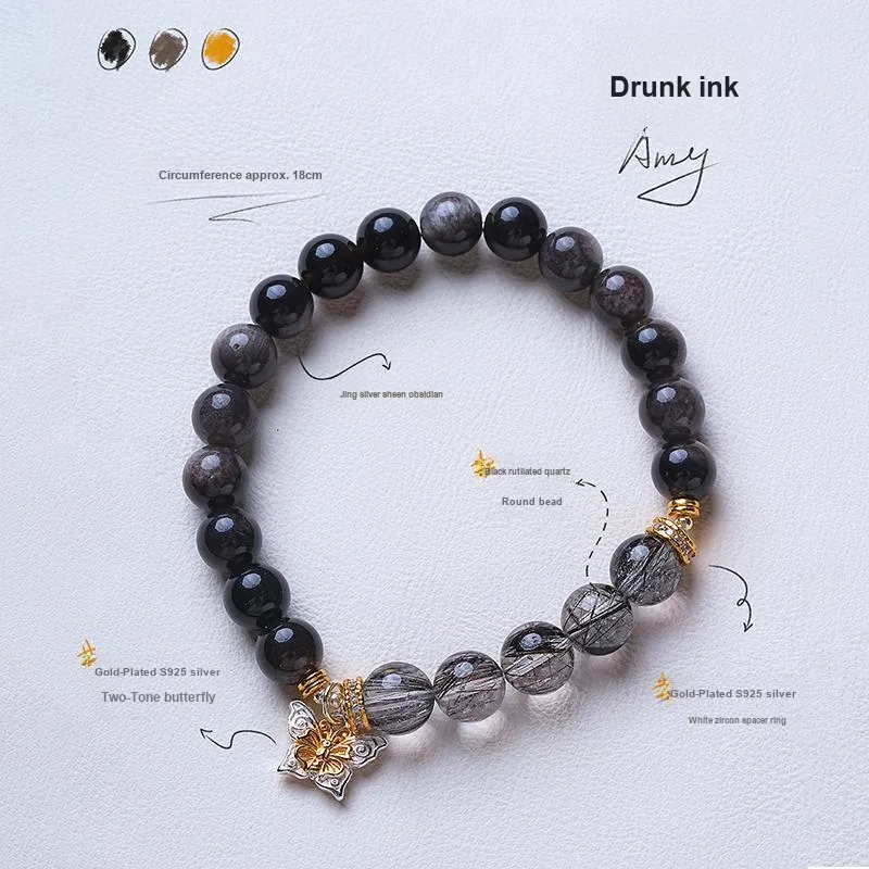 Amy's Garden Obsidian Bracelets Women's-7