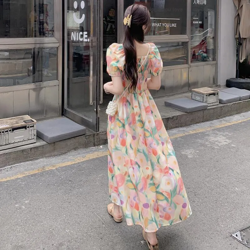 SYEEE WITH U Short Sleeved Dress Women's Multicolor Dress-3