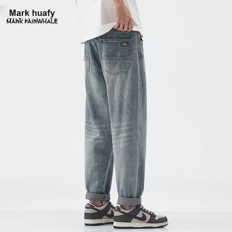 FAIRWHALE Jeans Unisex Blue Gray-5