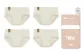 4 Pack = Little Grid+Oat Cotton+Happy Small Flower+Zero Fun Ribbed