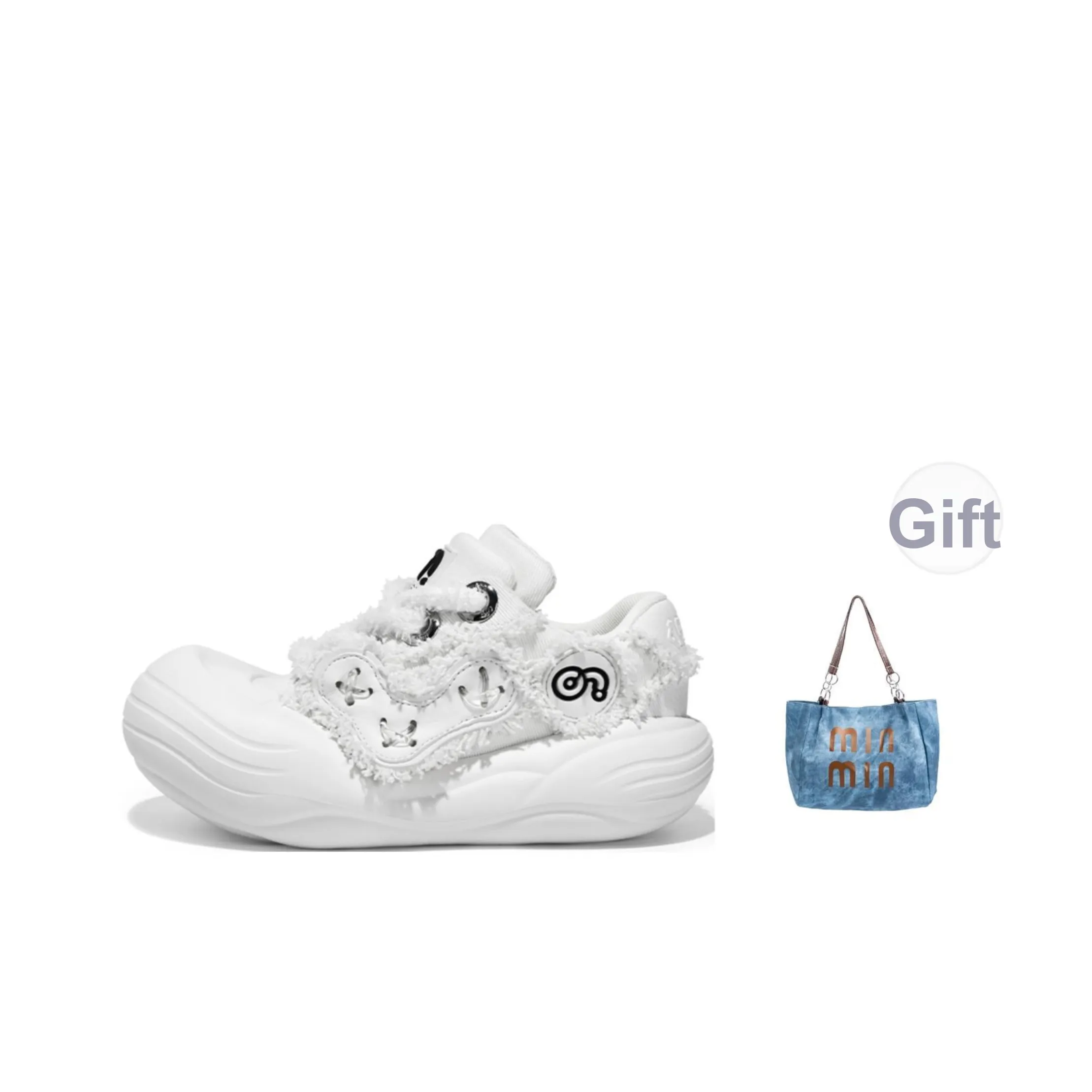 Размер CN Niteball Chunky Обувь Противоскользящая Дышащая Легкая Увеличивающая Высоту Низкие Кеды Унисекс Белый