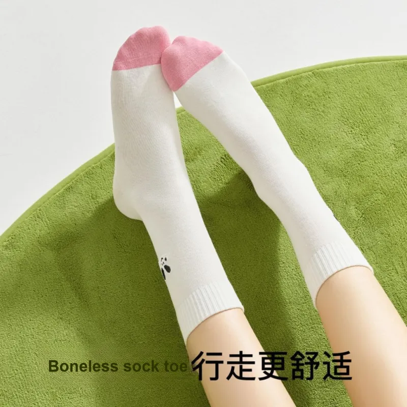 Temooues Mid Calf Socks Women's Combo Set-2