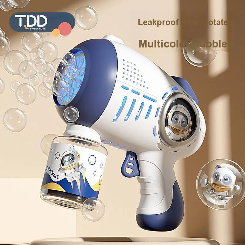 TAODUDU Space Astronaut Handheld Automatic Foam, Rechargeable, Ambient Light Bubble Machines-1