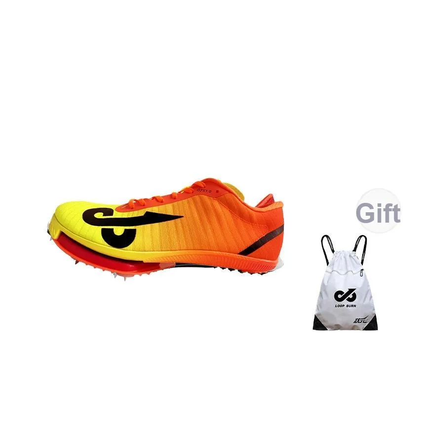 LOOP BURN Cushioning Anti-Slip And Wear-Resistant Breathable Coverage Low-Top Running Shoes Unisex Orange