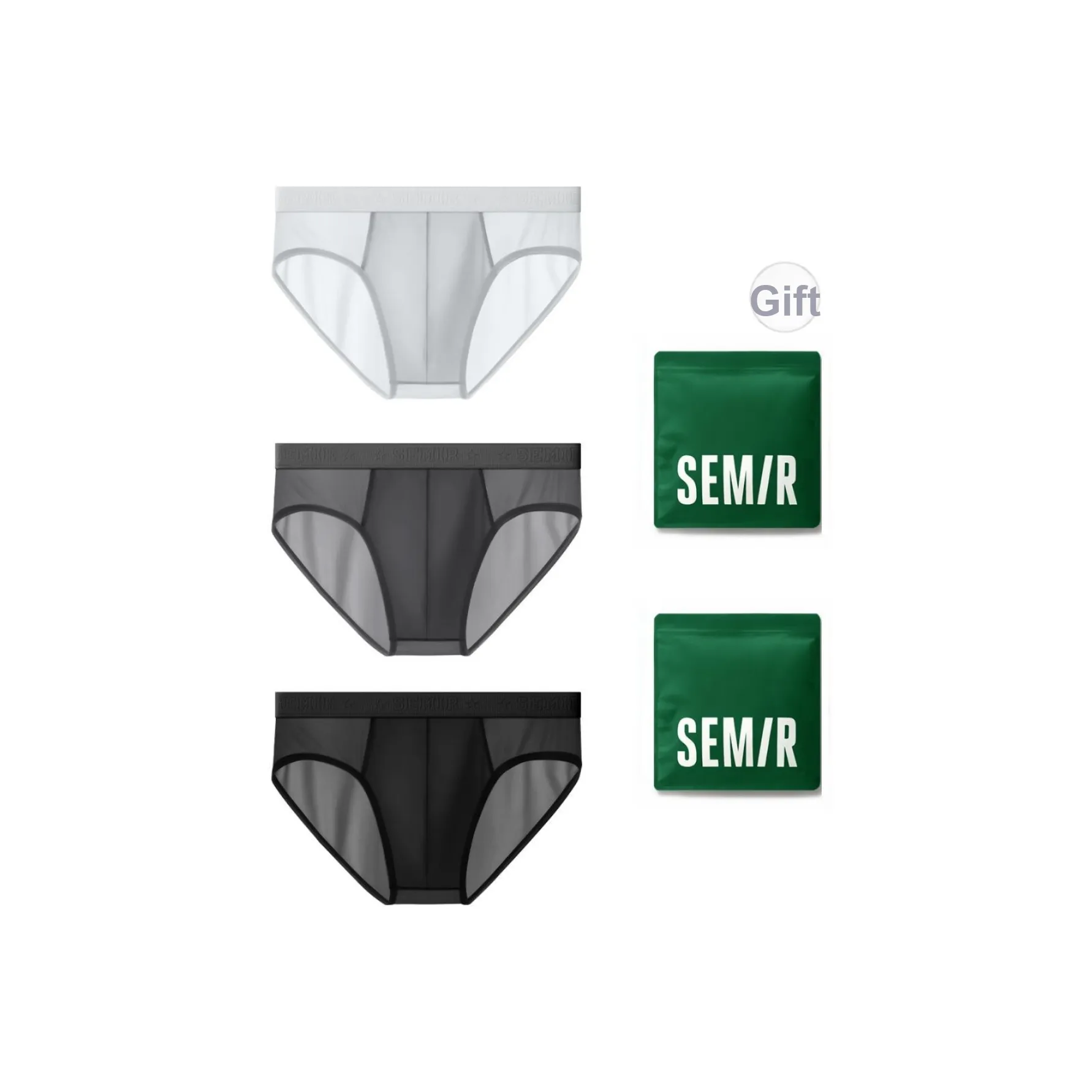 SEM R Трусики-бикини Мужской Сумка для покупок Комбо Набор