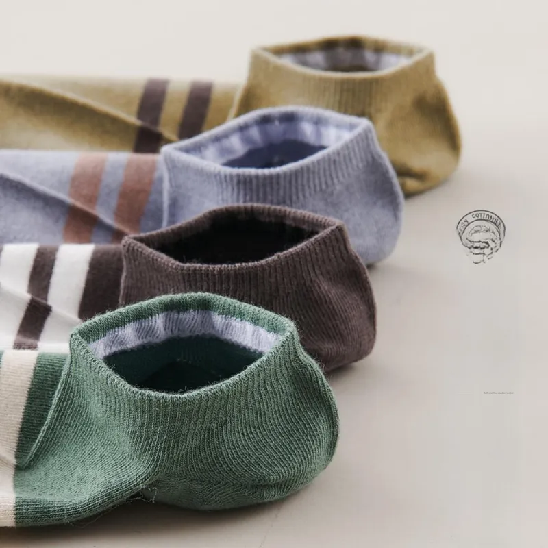 MIIOW No Show Socks Men's 6 Pack Mixed Color-3