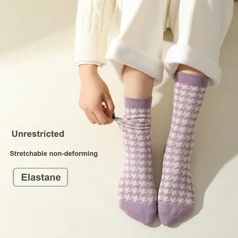 Lanza Mid Calf Socks Women's 4 Pack Mixed Color-6