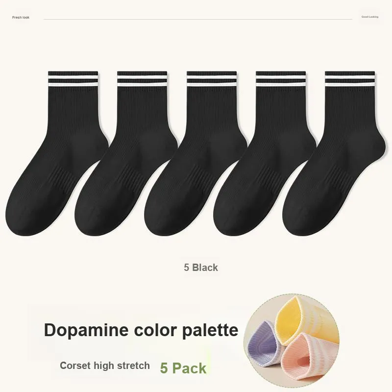 7 SEVFUN Mid Calf Socks Women's Combo Set-13