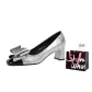 Silver+Shopping Bag