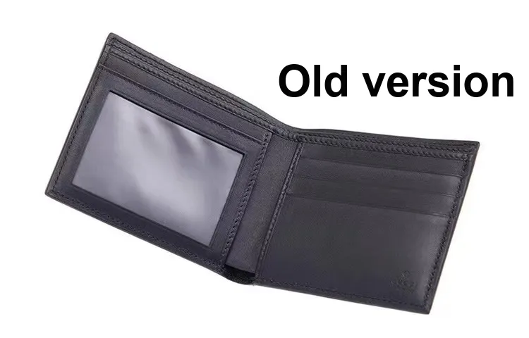 GUCCI Canvas With Leather Wallet Mini Men's Black Gray Color-3