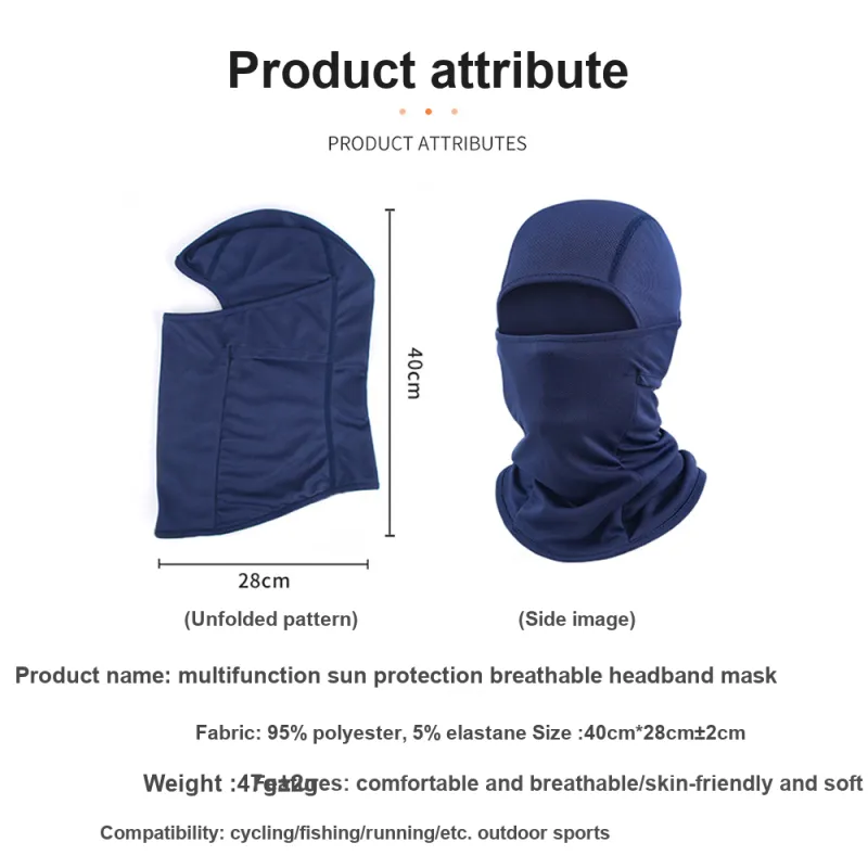GXT Riding Equipment Cycling Face Mask Everyday Casual Commute Motorcycle Touring Unisex Polyester-9