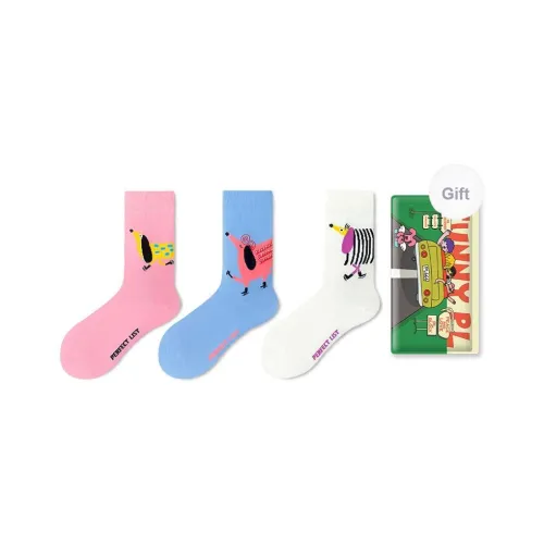 PL Носки Crew Унисекс Сумка для покупок 3 упаковки Смешанные цвета