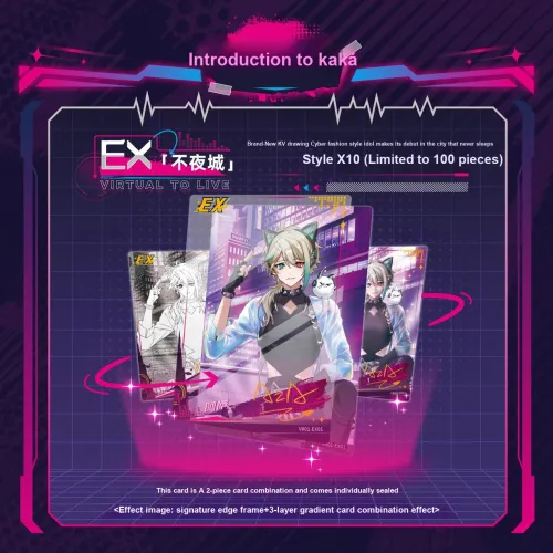 CARD.FUN Виртуальный Idol ASA Shichika IP Аниме Карточки 1 Коробка