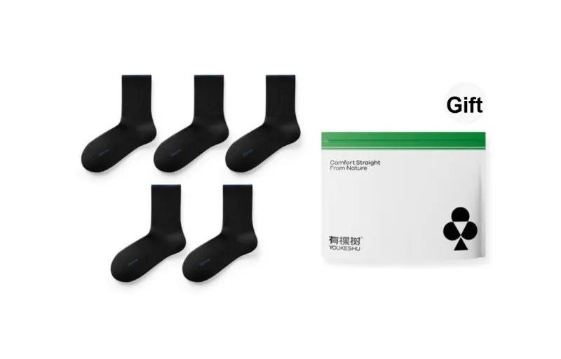 YOUKESHU Mid Calf Socks Men's Combo Set-0