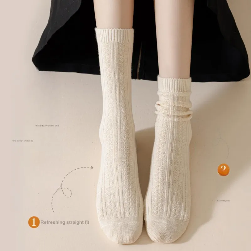 XXLLG Mid-Calf Socks Women's 3 Pack-2