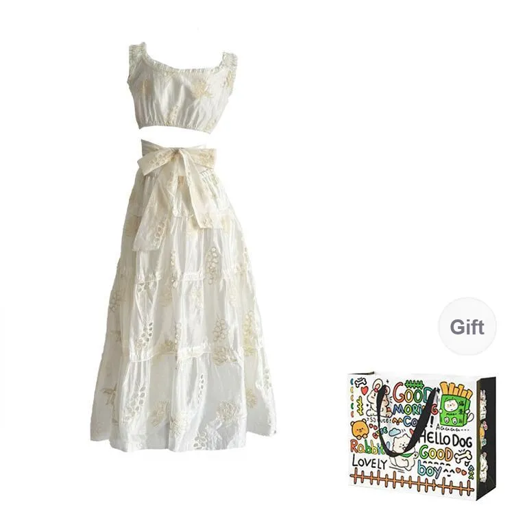 Dippanis Sleeveless Dress Women's Apricot-1