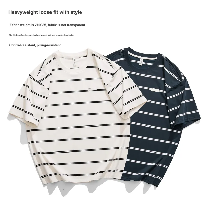 WOOD SOON Loose Fit Casual Hong Kong Chic Half Sleeve T Shirt Unisex-9