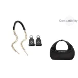 [Combination]Black Woven Rope+Modified Buckle 1 Pair (Portable One Shoulder)